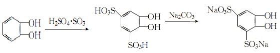 1,2-Dihydroxybenzene-3,5-disulfonic acid disodium salt can be prepared by pyrocatechol and fuming sulfuric acid